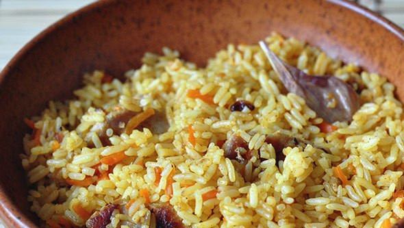 1. Этап. Плов с сердечками в мультиварке: Приятного аппетита!