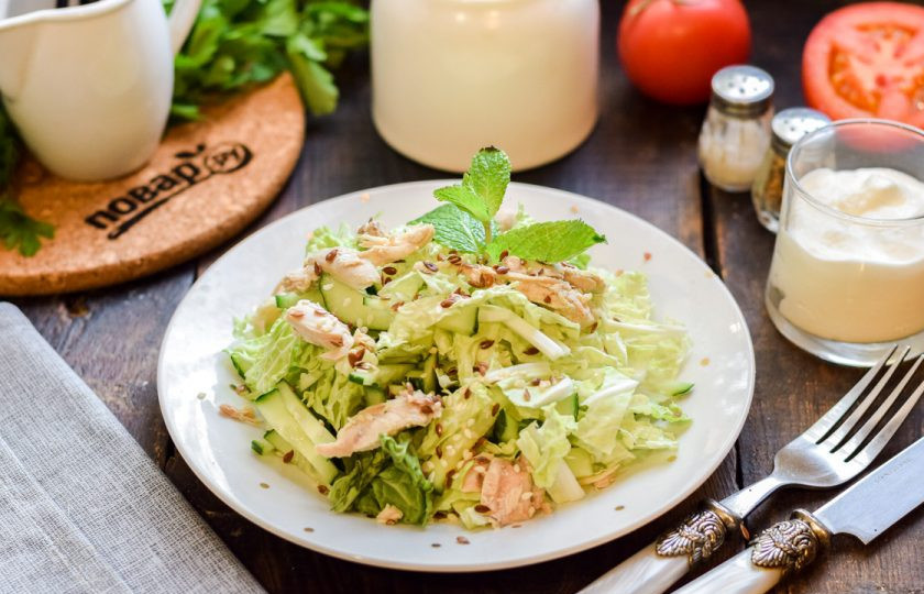 1. Этап. Салат Похудейка с курицей: Приятного аппетита!