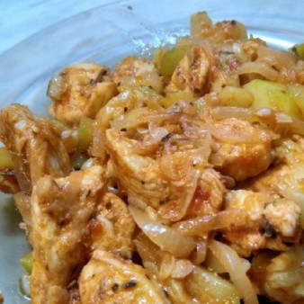 Курица с кабачком