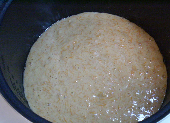 1. Этап. Морковный пирог в мультиварке: Выпекаем в мультиварке в режиме 