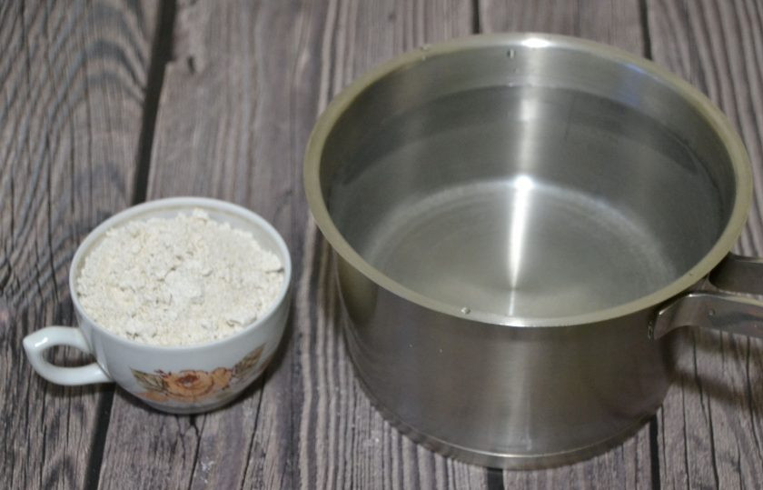 1. Этап. Постный овсяный кисель: Подготовьте ингредиенты.