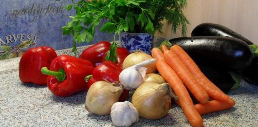 1. Этап. Баклажаны по-грузински маринованные: 1. Подготовим ингредиенты.