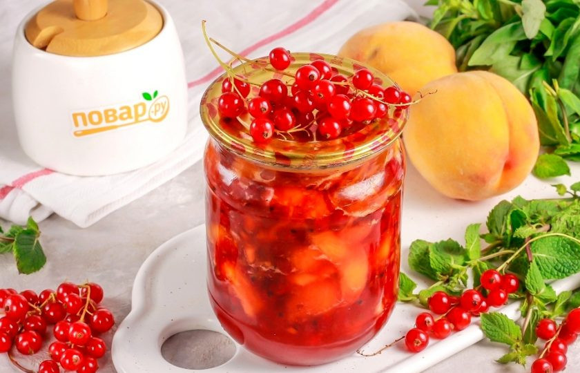 1. Этап. Варенье из красной смородины и персиков: Затем отправьте банку в кладовую на хранение до зимы, но такая вкусная консервация не всегда доживает до холодных дней!