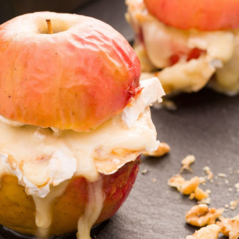 Baked Apples with Brie and Honey