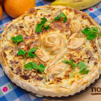 Супер нежный пирог с капустой и мясом