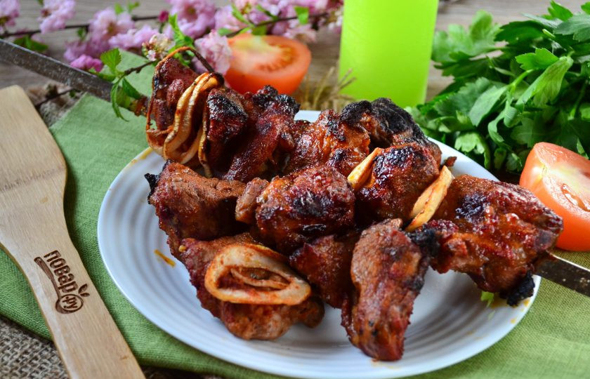 1. Этап. Шашлык с паприкой: Шашлык готов. Приятного аппетита!