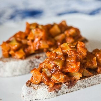 Кабачковая икра тушеная