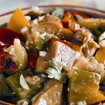 Салат из печёных овощей