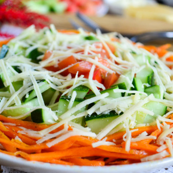 Салат Огни Москвы