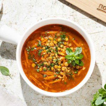 Турецкий суп из зеленой чечевицы