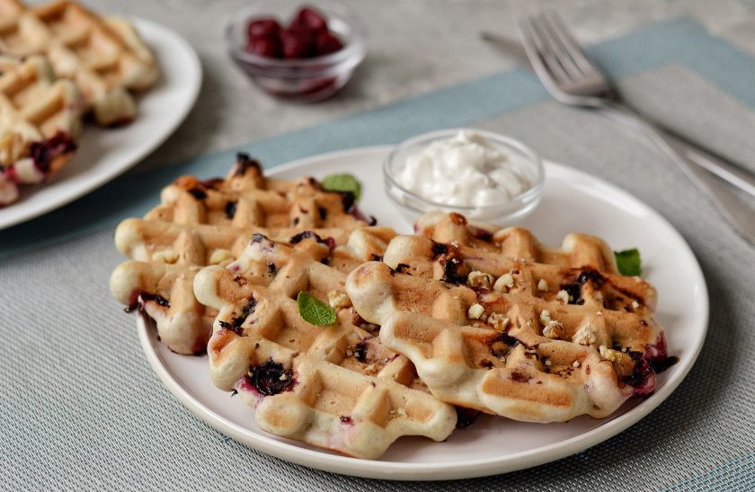 1. Этап. Ягодные вафли: Ягодные вафли готовы, приятного аппетита!