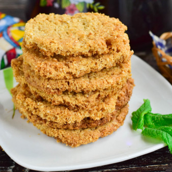 Овсяное песочное печенье