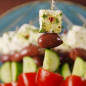 Салат Греческий на шпажках