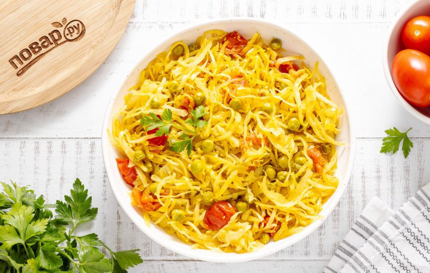 1. Этап. Капуста по-индийски: Капуста по-индийски готова, приятного вам аппетита!