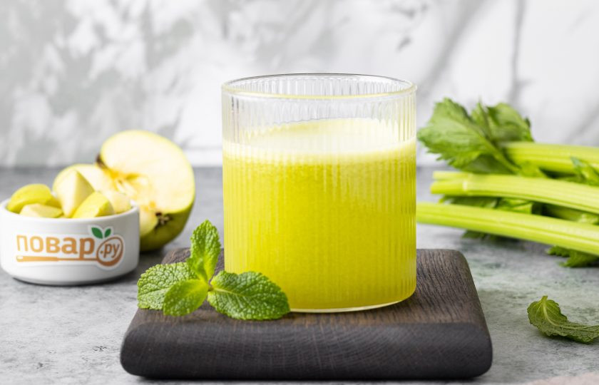 1. Этап. Фреш из сельдерея: Фреш из сельдерея готов!