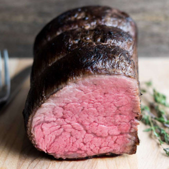 Sous Vide Beef Tenderloin with Port Wine and Garlic