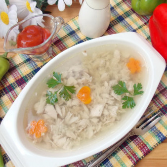 Заливное из индейки