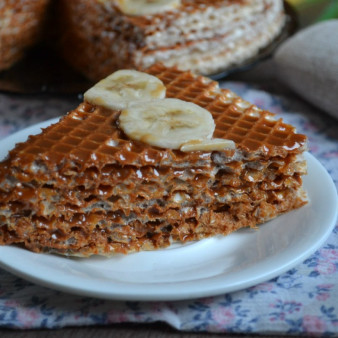 Торт из вафель