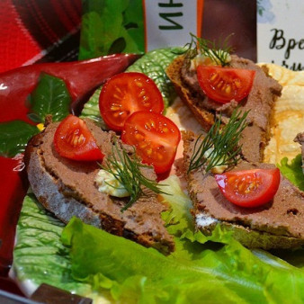 Печёночный паштет с мандаринами