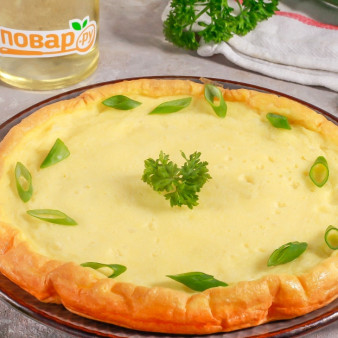 Пышный омлет на сковороде без молока