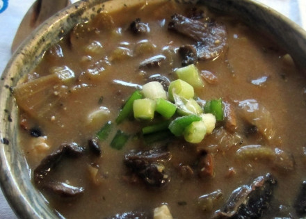 1. Этап. Грибной суп из сушеных белых грибов: 4. Вот и все! Приятного аппетита!