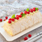 Меренговый рулет с заварным кремом