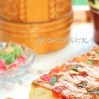 Кекс сметанный с цукатами