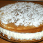 Бисквитный торт с творогом