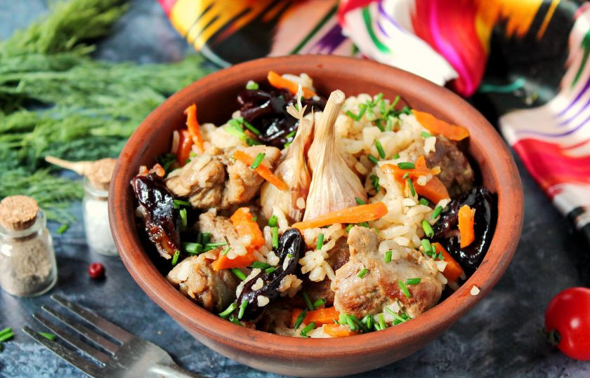 1. Этап. Плов с уткой и черносливом: Приятного аппетита!