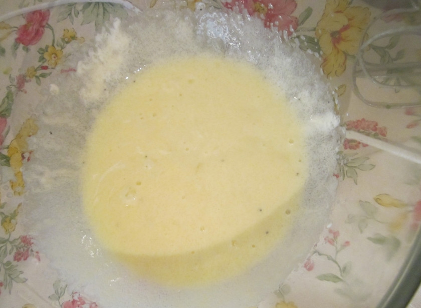 1. Этап. Торт еврейский: Размешайте.