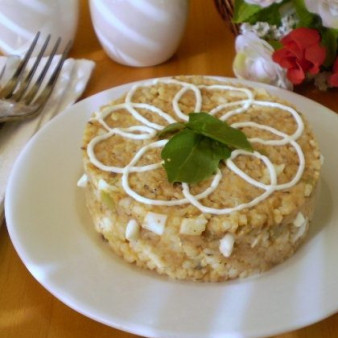 Салат с килькой в томате