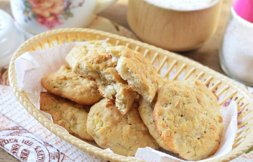 1. Этап. Овсяное печенье на кефире с бананом: Приятного аппетита!