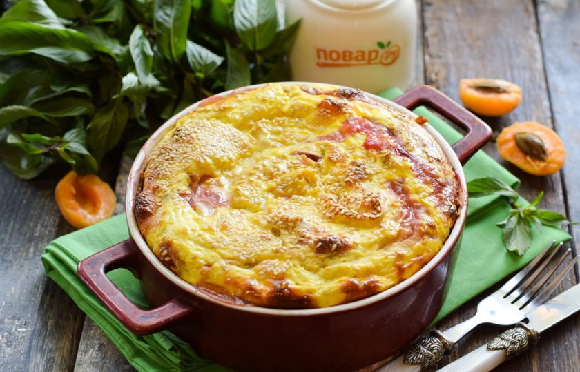 1. Этап. Пирог с абрикосами и клубникой в лаваше: Приятного вам аппетита!