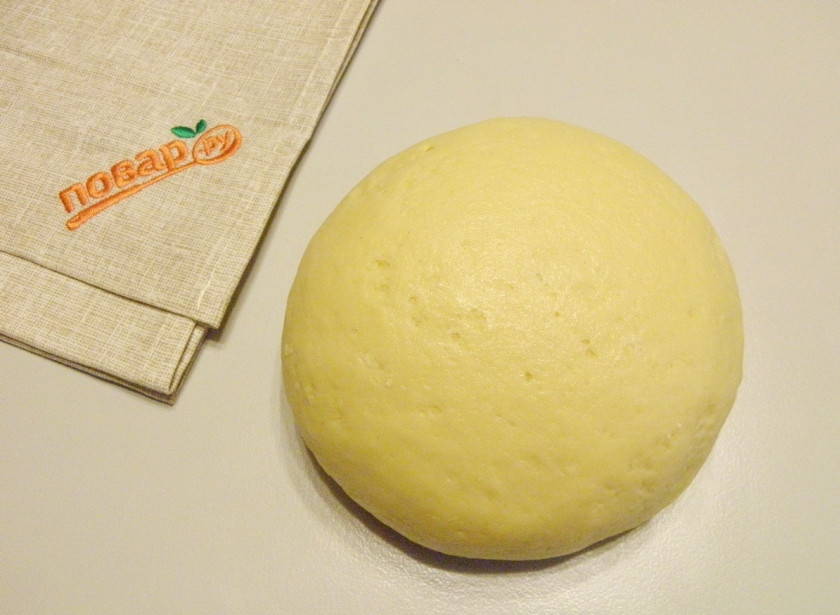 1. Этап. Коржики классические: Тесто должно быть гладким, эластичным и не липким.