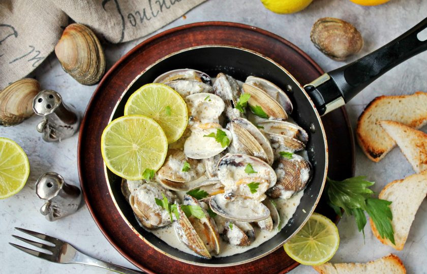 1. Этап. Вонголе в сливочном соусе: Приятного аппетита!