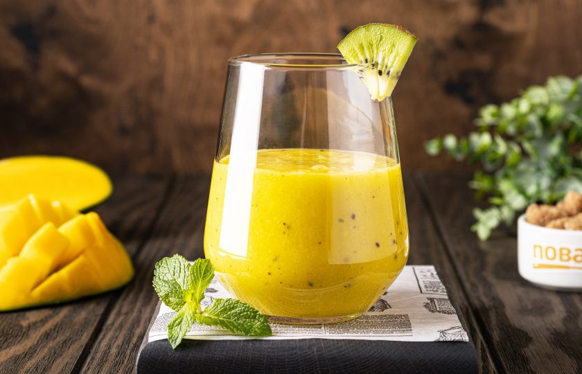 1. Этап. Коктейль из киви и манго: Коктейль из киви с манго готов!