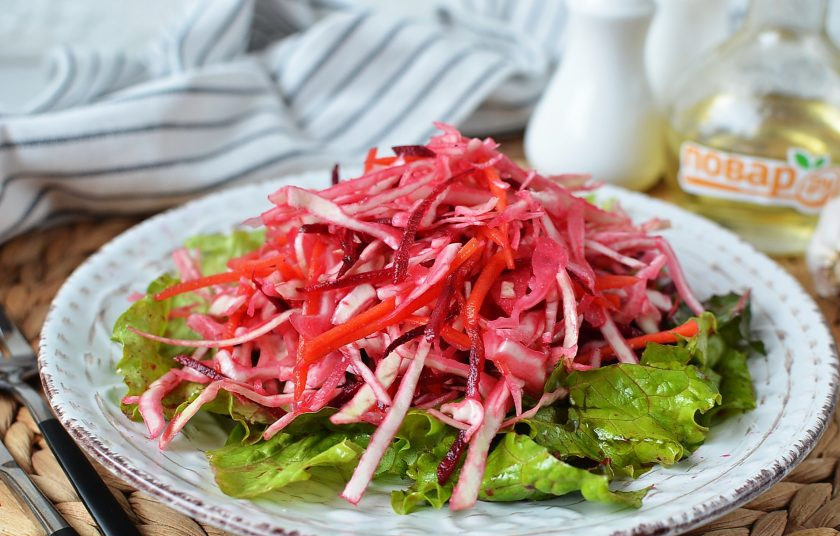 1. Этап. Салат из капусты и свёклы: Приятного аппетита!