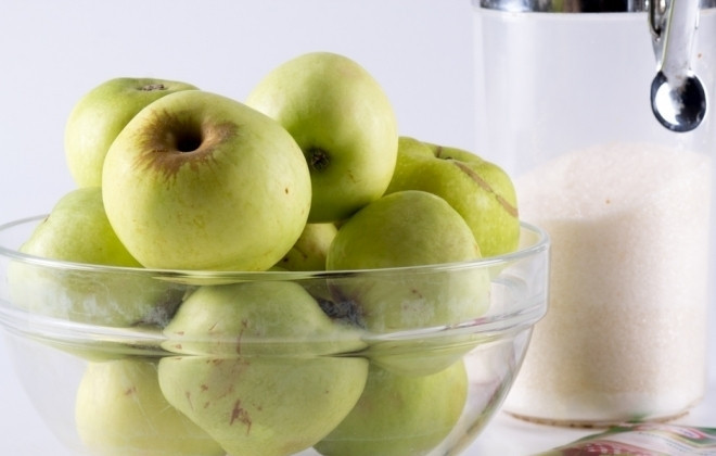 1. Этап. Яблочный конфитюр (простой рецепт): Подготовим ингредиенты.