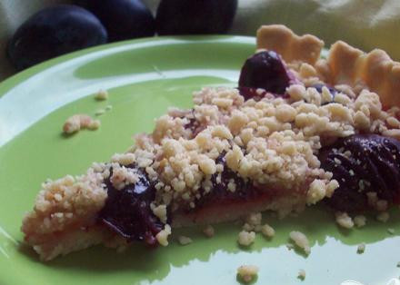 1. Этап. Сливовый пирог: 6. Когда остынет пирог, вынимаем и можно подавать.