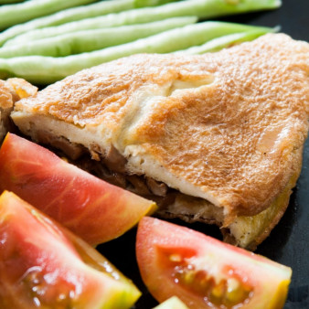 Омлет с шампиньонами