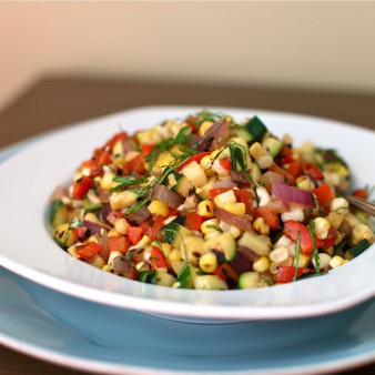 Салат из овощей гриль