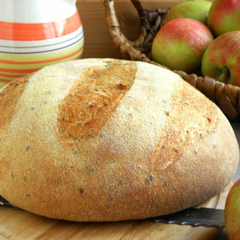 Отрубной хлеб на горчичном масле