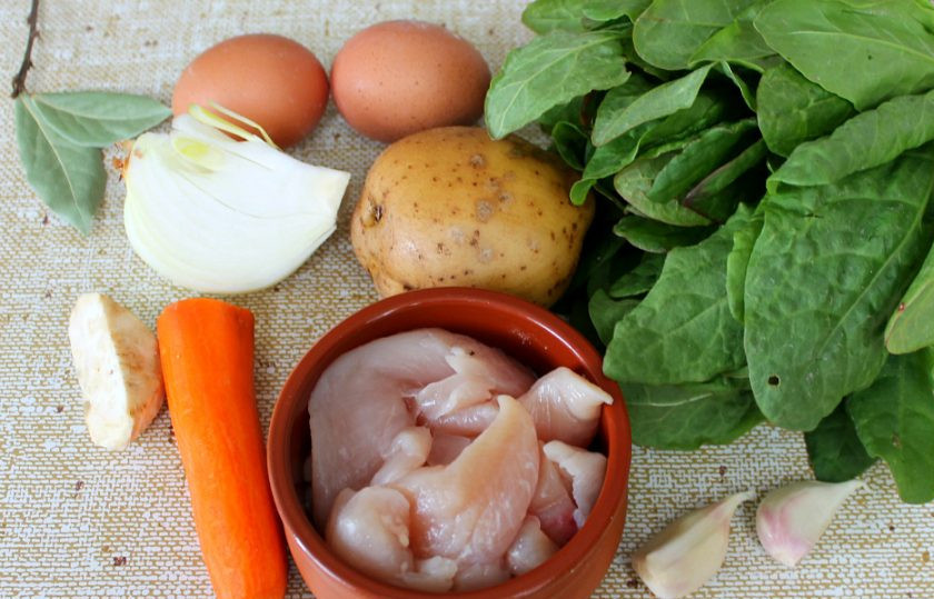 1. Этап. Щавельник: Подготовим ингредиенты.