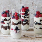 Red, White, and Blue Brownie Parfait