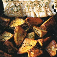 Roasted Cod and Potatoes with Thyme
