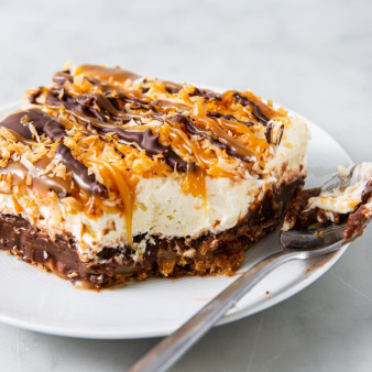 Samoa Dessert Lasagna