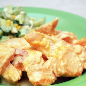 Курица в сливках