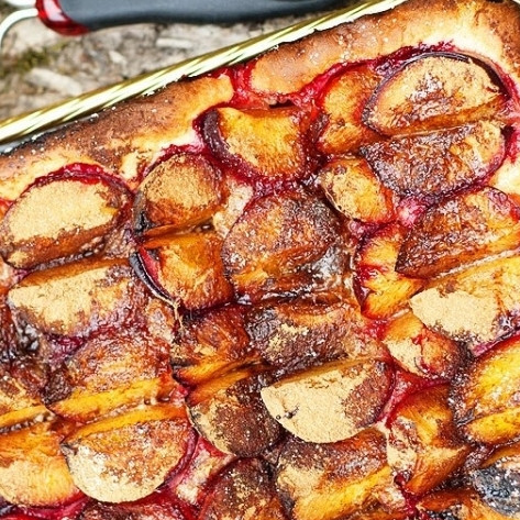 1. Этап. Открытый сливовый пирог: Готово! :)