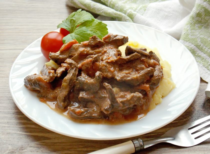 1. Этап. Говяжье сердце в мультиварке: Приятного аппетита!