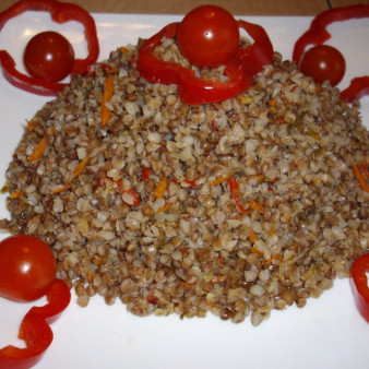 Гречка с овощами в мультиварке